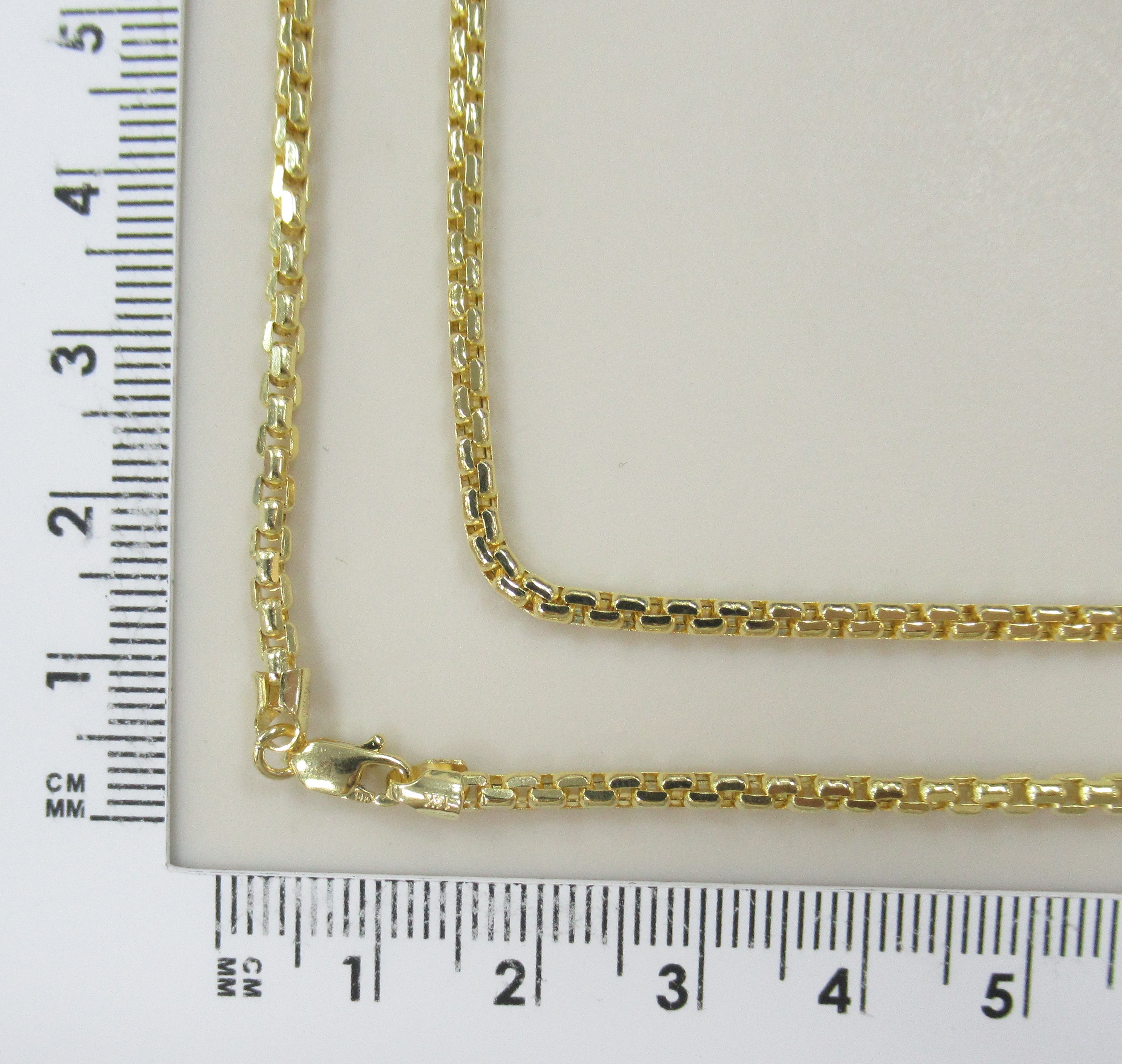 Цепь из желтого золота плетение "Якорное"